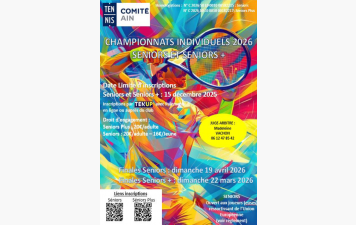 CHAMPIONNAT INDIVIDUEL SENIORS 2026